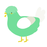 olive, a spring and white chicken