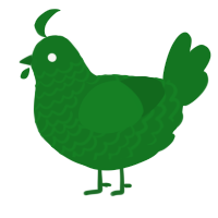 A leaf chicken with a lace pattern