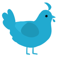 A vermilion chicken