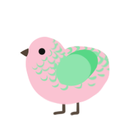 A rose and spring chicken with a half-lace pattern