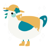 A white and sea chicken