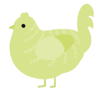 A lemon chicken with a half-bar pattern