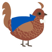 A russet and brown chicken with a lace pattern