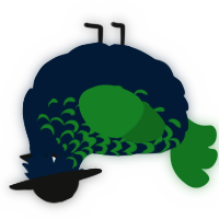 A tumblr and leaf chicken with a half-lace pattern