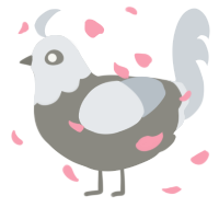 A ash and mist chicken with a head pattern
