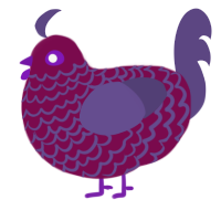 (unnamed), a wine and overcast chicken with a lace pattern