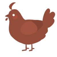 A russet chicken