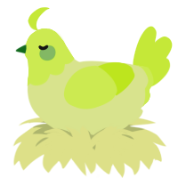 A lemon and lime chicken with a head pattern