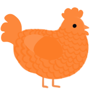 A sapphire chicken with a lace pattern