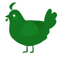 A leaf chicken