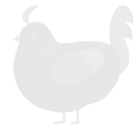 A sable and black chicken with a neck-speckle pattern