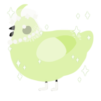A apple chicken with a neck-band pattern