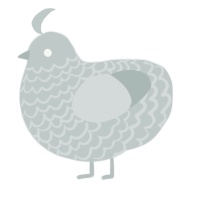 A silver chicken with a lace pattern