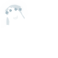 A white chicken with a lace pattern