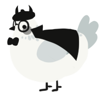 A white and silver chicken with a neck-speckle pattern