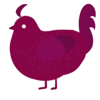 (unnamed), a maroon and wine chicken with a speckle pattern