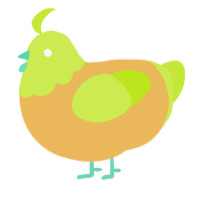 A honey and lime chicken with a head pattern