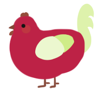 A crimson and apple chicken