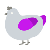 (unnamed), a mist and amethyst chicken