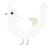 피와 살, a white chicken with a speckle pattern