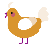 A orange and cream chicken