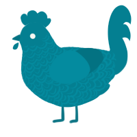 A sea chicken with a double-lace pattern