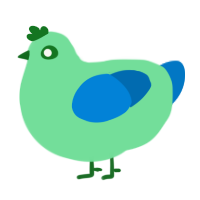 A spring and sapphire chicken