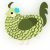A lemon and olive chicken with a lace pattern