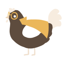 A bark and cream chicken