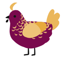 A wine and honey chicken with a half-lace pattern