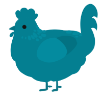 A sea chicken with a neck-speckle pattern