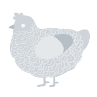 A mist chicken with a double-lace pattern