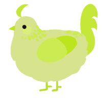 A lemon and lime chicken with a neck-speckle pattern
