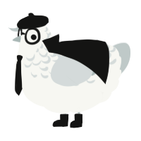 A white and silver chicken with a half-lace pattern