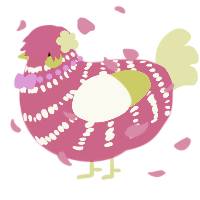 A wine and apple chicken with a bar pattern