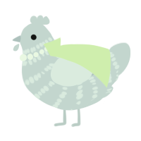 A mist chicken with a bar pattern