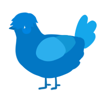 A sapphire and sky chicken