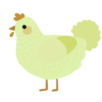 A apple and lemon chicken with a lace pattern