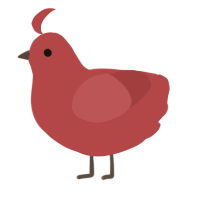 A red chicken