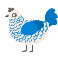 teapot, a cream and sapphire chicken with a lace pattern