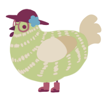 A lime and honey chicken with a bar pattern