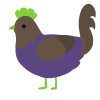 (unnamed), a overcast and bark chicken with a head pattern