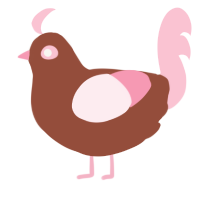 Blütenkirsche, a russet and rose chicken