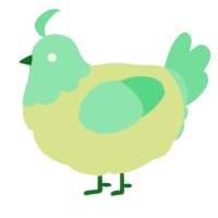 A lemon and spring chicken with a head pattern