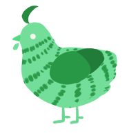 No Spring Chicken, a spring chicken with a bar pattern