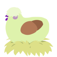 A apple and brown chicken