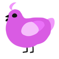 A orchid and lavender chicken
