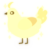 A white and mist chicken