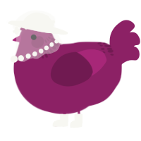 A spring chicken with a neck-band pattern