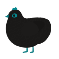 deep abyss, a sable chicken with a lace pattern